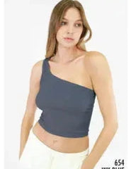 One Shoulder Crop Top