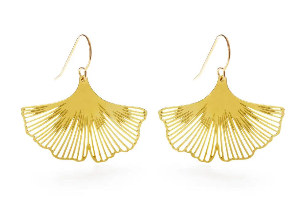 Ginkgo Leaf Earring