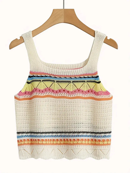 Rainbow Knit Tank Top