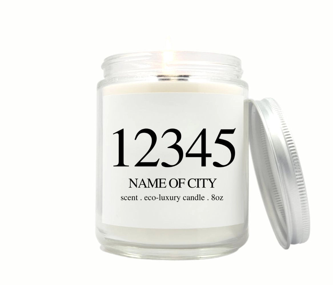 Natick Zip Code Candle