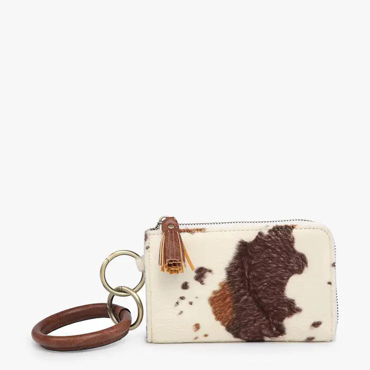 Cowhide Bangle Wristlet/Wallet