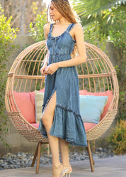 Dolly Denim Maxi Dress