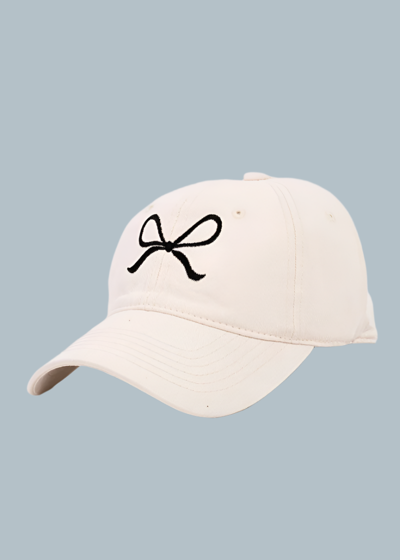 Ribbon Bow Print Cap