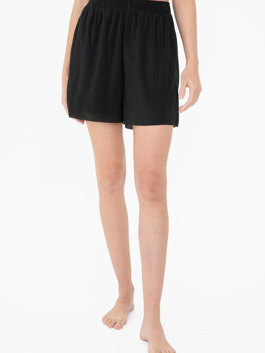 Micro Pleated Oversized Shorts