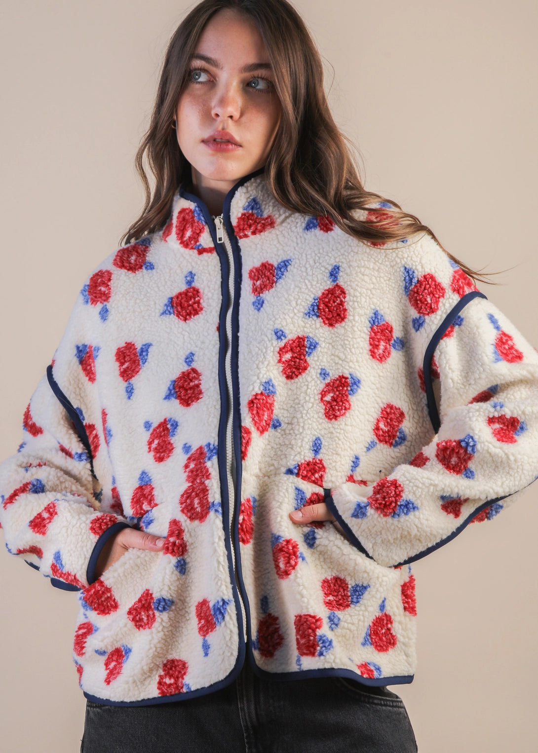 Fae Floral Fleece Jacket