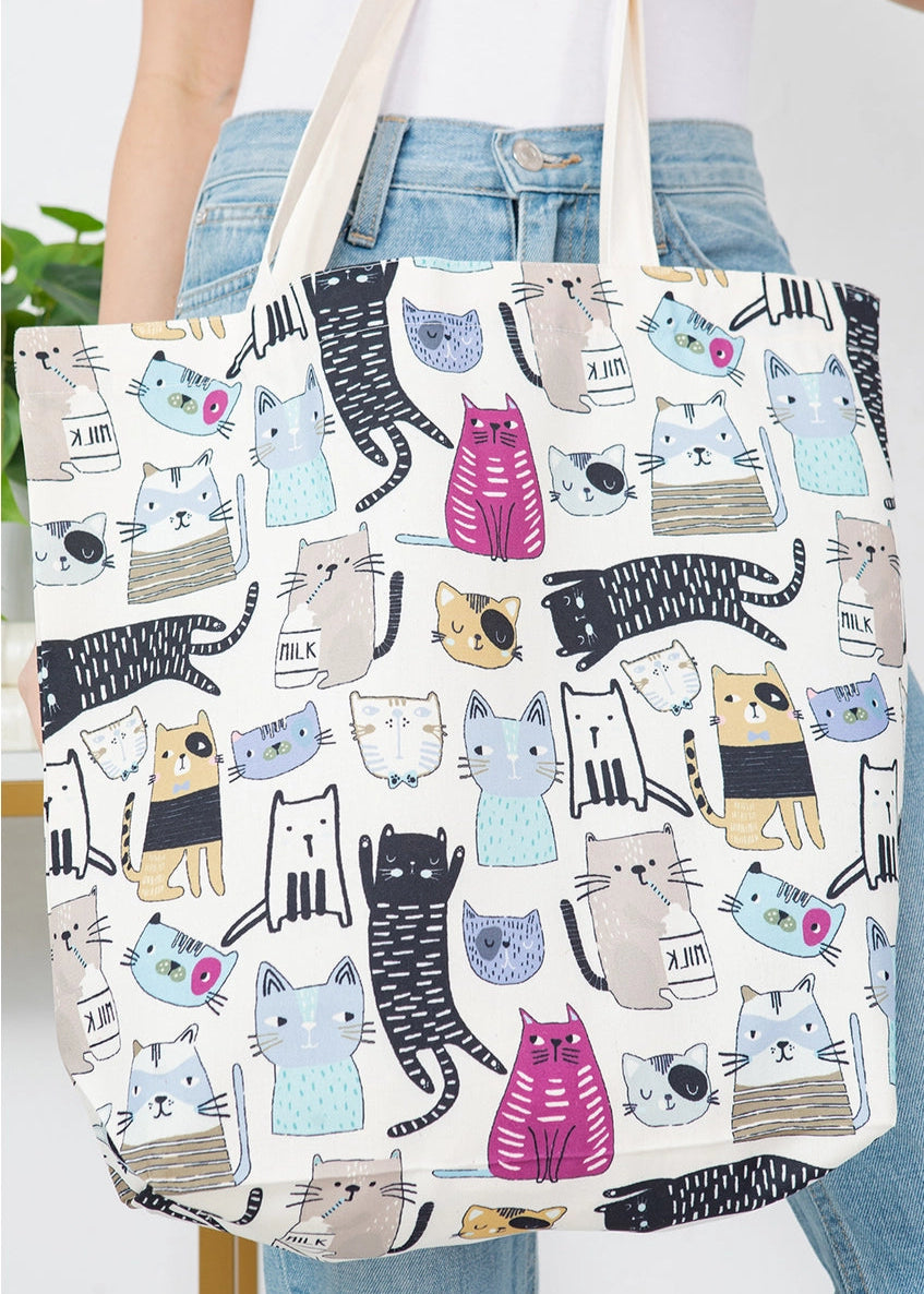 Cat Canvas Tote