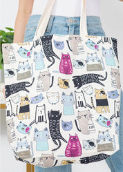 Cat Canvas Tote