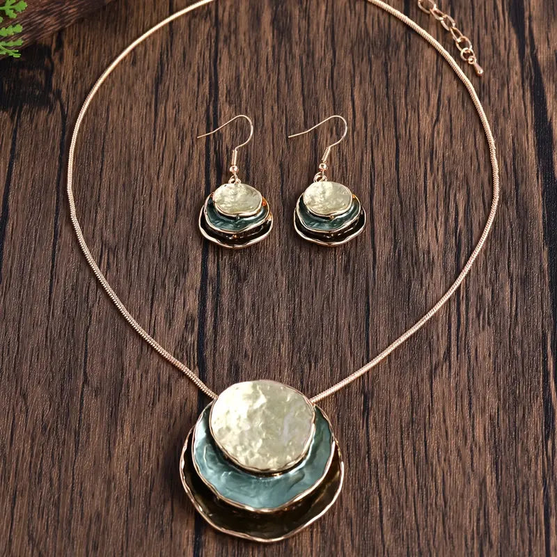 Boho Jewelry Necklace & Earrings