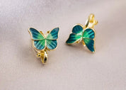 Butterfly Clip On Earrings