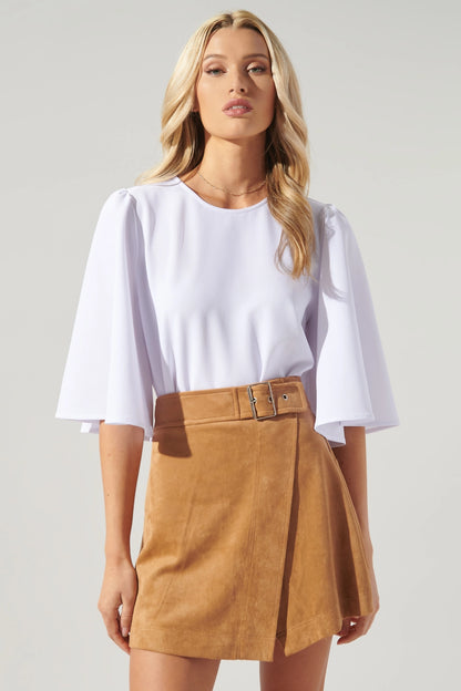 Rya Flutter Sleeve Top