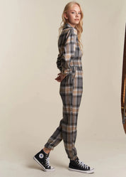 Allison Plaid Jumpsuit