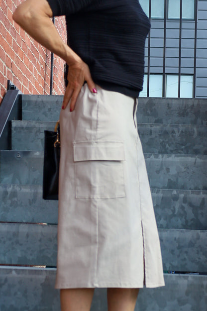 Chino Cargo Skirt
