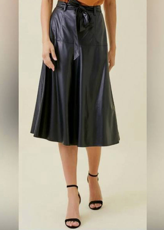 Luna Leather Skirt