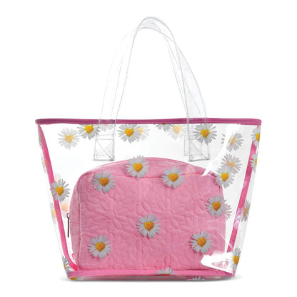 Daisy Gingham Tote Bag