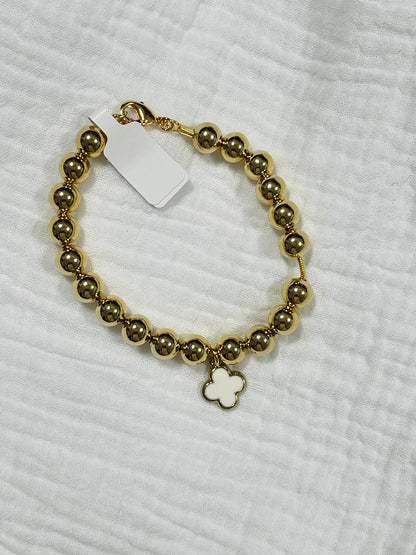Clover Gold Beaded Bracelets