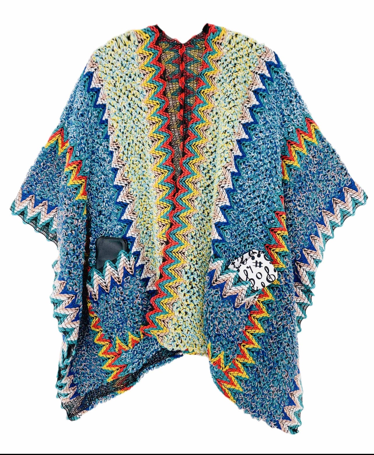 Colorful Crochet Ruana