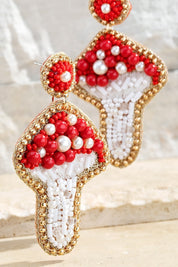 Dazzling Mushroom Earrings