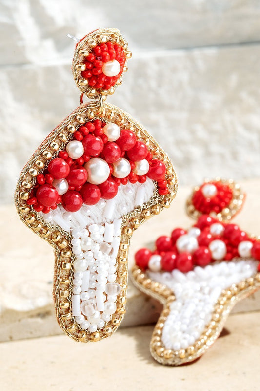 Dazzling Mushroom Earrings